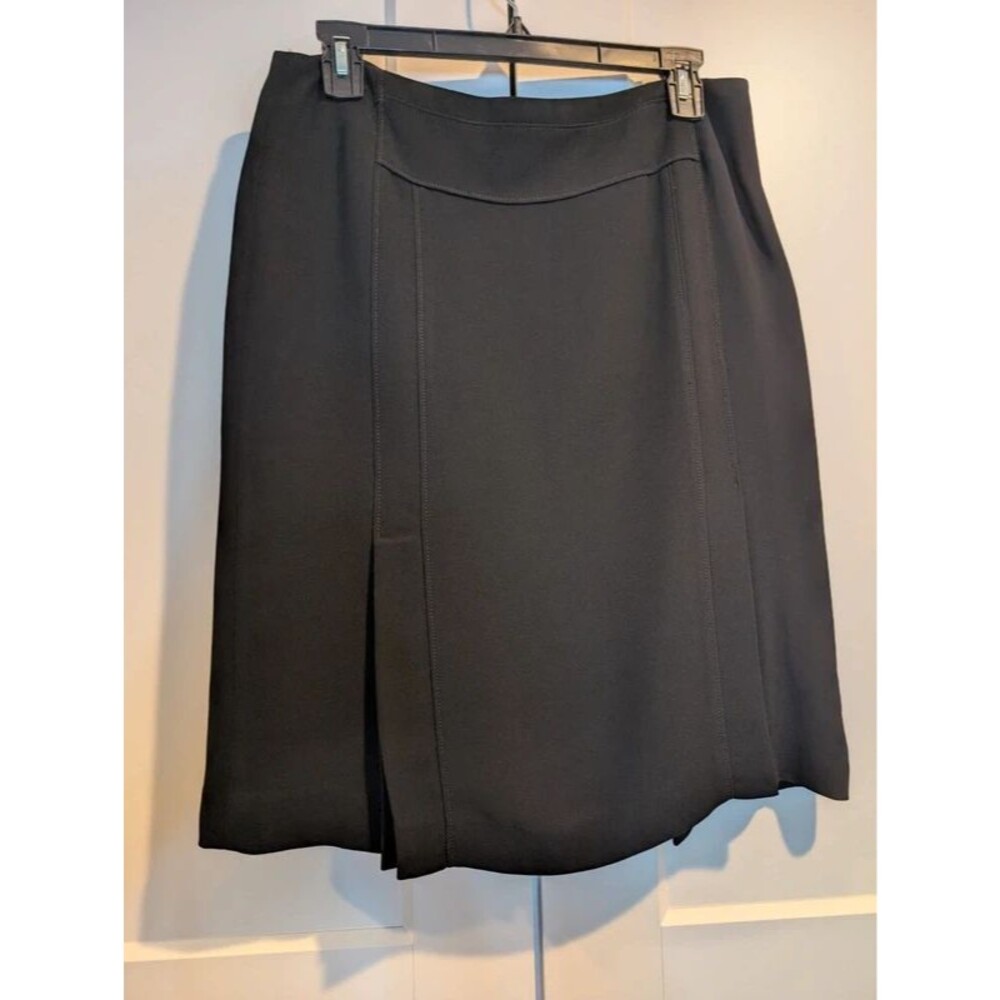 Ann Taylor A-Line Pencil Skirt with Inverted Pleats & Paneled Yoke Size 8